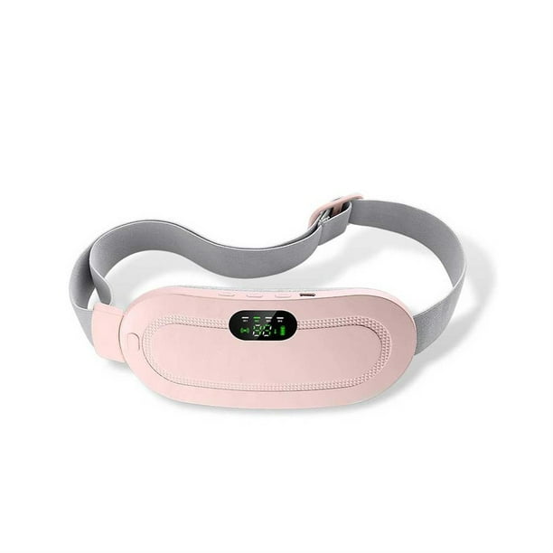 Matsuzay Almohadilla de calefacción Menstrual calentador inteligente masajeador vibratorio correa térmica dolor de estómago dolor de cintura Cadenas y protecciones para puertas de seguridad Rosado