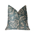 thumbnail image 2 of Plutus Elsi Pom Blue and Beige Luxury Throw Pillow, 2 of 3