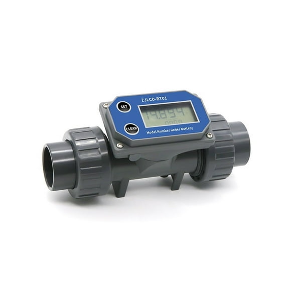 DN25-80 Flow Meter, Electronic LCD Digital Display Flowmeter, ZJLCD-BT01 PVC Pipe Liquid Water For Farm/Garden Irrigation ,Good Performance
