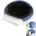 thumbnail image 2 of 2 Pet Grooming Brush Mitt Massage Bath Glove Cat Dog Rabbit Comb Soft Scrubber, 2 of 5