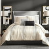 Ayesha Curry Slate Stripe 3-Piece Comforter Set, Full/Queen, Ivory