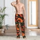 thumbnail image 2 of Fotbe Red Hot Chili Pantalones de Pijama para Hombre, Pantalones de Dormir, Pantalones de Casa con Cintura Ajustable y Bolsillos-Small, 2 of 6
