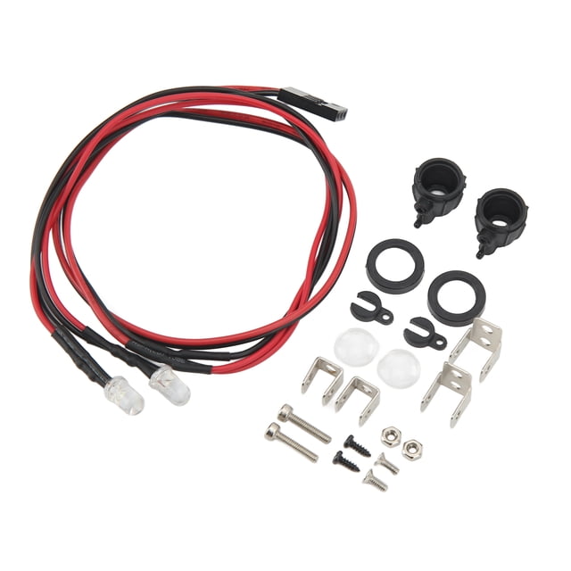 Foco de coche RC, Base Regulable, iluminación blanca de plástico, bajo consumo de energía, modelo General RC, faros delanteros, lámpara redonda