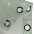 thumbnail image 4 of Ambesonne Art Deco Grommet Curtain, Pale Green Classic Scales, 50"x108", Pale Green and White, 4 of 5