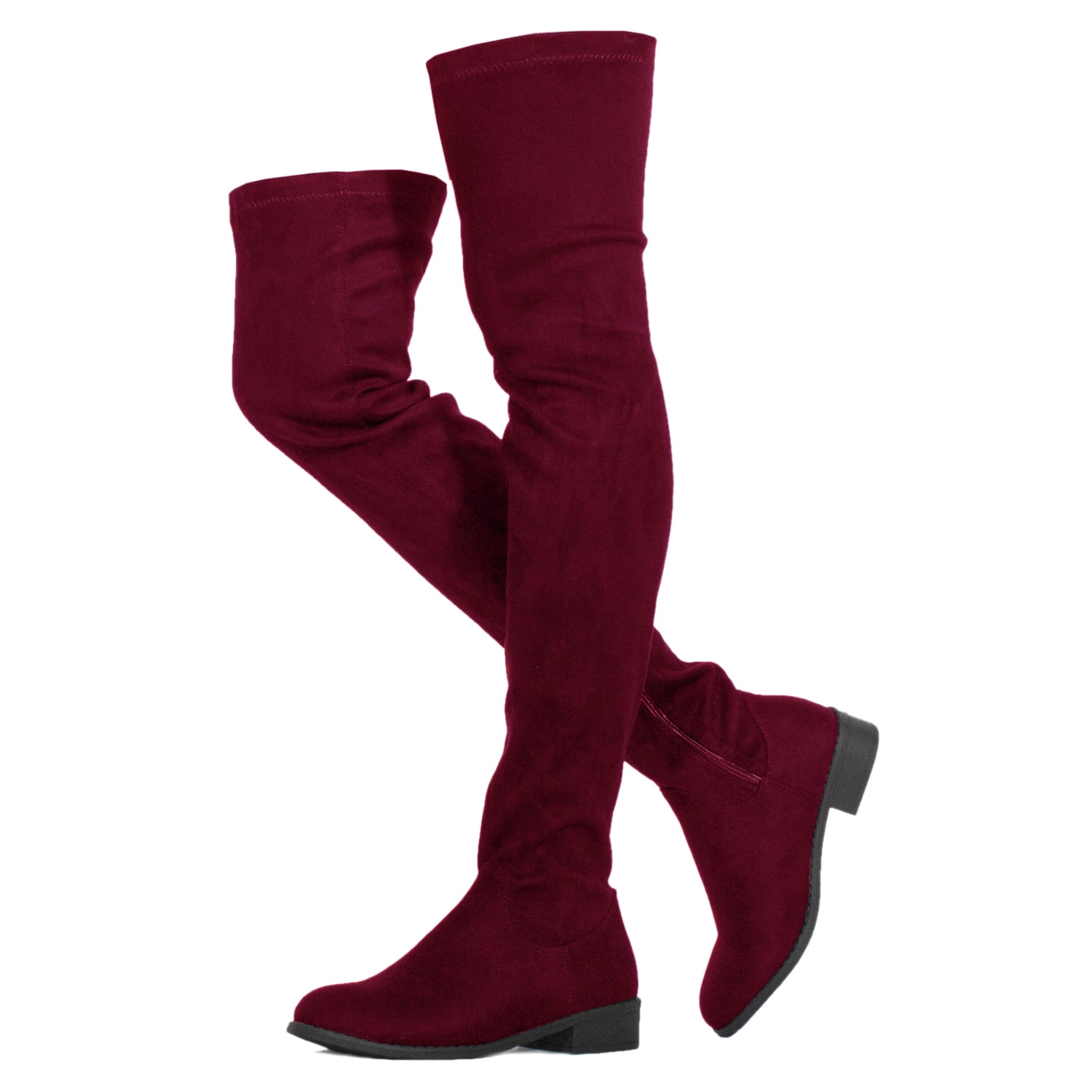 thigh high boots medium heel