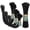 Black, variant on Magicorange Heavy Duty Zip Ties Assorted Sizes 12+18+20+24 Inch, 300 Pack, White