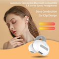 thumbnail image 5 of Auriculares deportivos M-s8 de conducción ósea con clip para la oreja, resistentes al agua, compatibles con Bluetooth, sonido de alta fidelidad 5.3, inalámbricos, para el hogar, color negro, 5 of 5