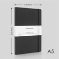 thumbnail image 7 of myPAPERCLIP Executive Series Notebook, Soft Cover, A5 (5.83" x 8.27"), Plain, Black, 7 of 7