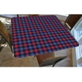 thumbnail image 2 of Buffalo Plaid Square Fitted Polyester Tablecloth, Red Blue Checkered Elastic Edge Home Decor Table Cloth, Waterproof Oil & Dust Proof Table Cover for Indoor Picnic BBQ Use, Fits 36"x36" Table, 2 of 4
