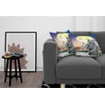 thumbnail image 3 of Ambesonne City Throw Pillow Cover 2 Pack, Musical Notes Cat, 16", Multicolor, 3 of 7