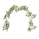 thumbnail image 3 of Guirnalda floral artificial de enredaderas, guirnalda de flores de seda para decoración navideña. Rosa, 3 of 9