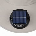 thumbnail image 6 of Jessboyy Men's Bucket Hats with Neck Protection Breathable Sun Hats with Solar Fan Outdoor Hiking Hat Summer Cooling Sun Hats with Neck Flap Gray, 6 of 10