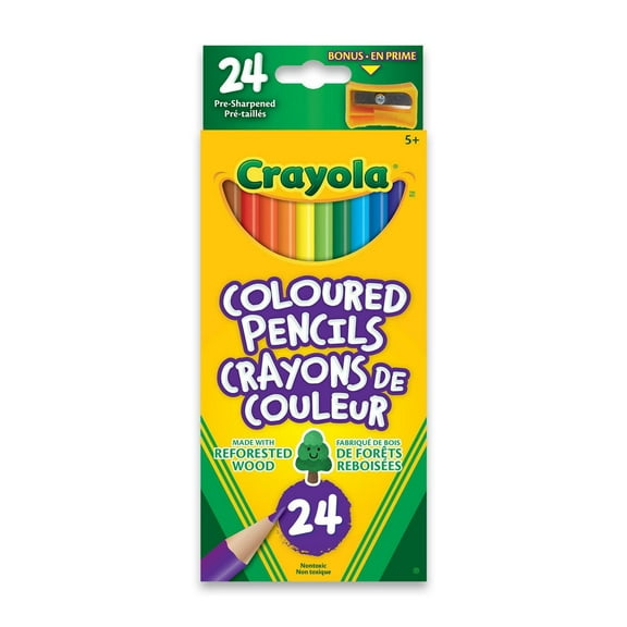 Crayons de couleur Crayola, 24 ct