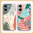 thumbnail image 2 of Case For OPPO RENO 8 7 9 6 7SE 5 4 4SE 4 3 4G 5G PRO PLUS Colour Simple Liquid Silicone Case Plants Leaf Art, 2 of 5