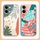 thumbnail image 2 of Case For OPPO RENO 8 7 9 6 7SE 5 4 4SE 4 3 4G 5G PRO PLUS Colour Simple Liquid Silicone Case Plants Leaf Art, 2 of 5