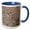 Blue/White, variant on 3drose, Ghibli Beige Granite Print, 15oz Mug