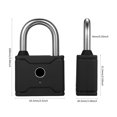 thumbnail image 2 of FlyFlise T1006D Smart Fingerprint Padlock Rechargeable Keyless 20 Fingerprints Emergency, 2 of 8