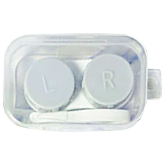 Heliisoer Boîte de Rangement pour Lunettes de Contact Cosmétiques à Double Boîte à Lunettes
