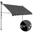 thumbnail image 2 of vidaXL Retractable Awning with Hand Crank and LEDs Sunshade Patio Shelter, 2 of 189