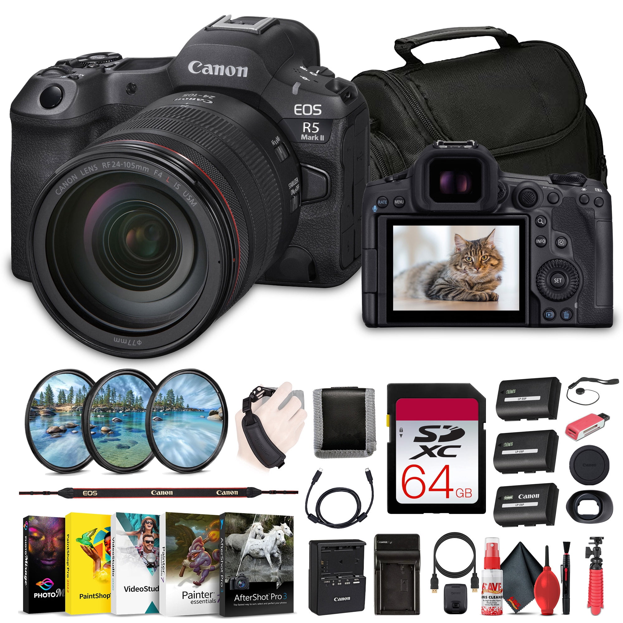 Canon PowerShot SX740 HS Camera, 64GB, 2 x NB13L Batteries, Corel