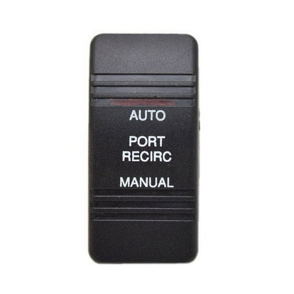 Carling Boat Rocker Switch Cover | Black Port Recirc