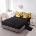 thumbnail image 3 of YST 7 Pcs Boho Comforter Set Queen 60S 70S Groovy Flower Bed In A Bag With Flat Sheet,Fitted Sheet For Kids,Adults, Hippie Floral Bedding Set Rustic Colorful Blossom Reversible Bed Set, 3 of 5