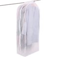 thumbnail image 1 of Funda para ropa para colgar ropa, transpirable en armario, 43.31 pulgadas, transparente, para guardar ropa, protectores de almacenamiento, bolsa para colgar a prueba de polvo con cremallera completa, cinta mágica para traje y vestido Ormromra FLD-1914, 1 of 6