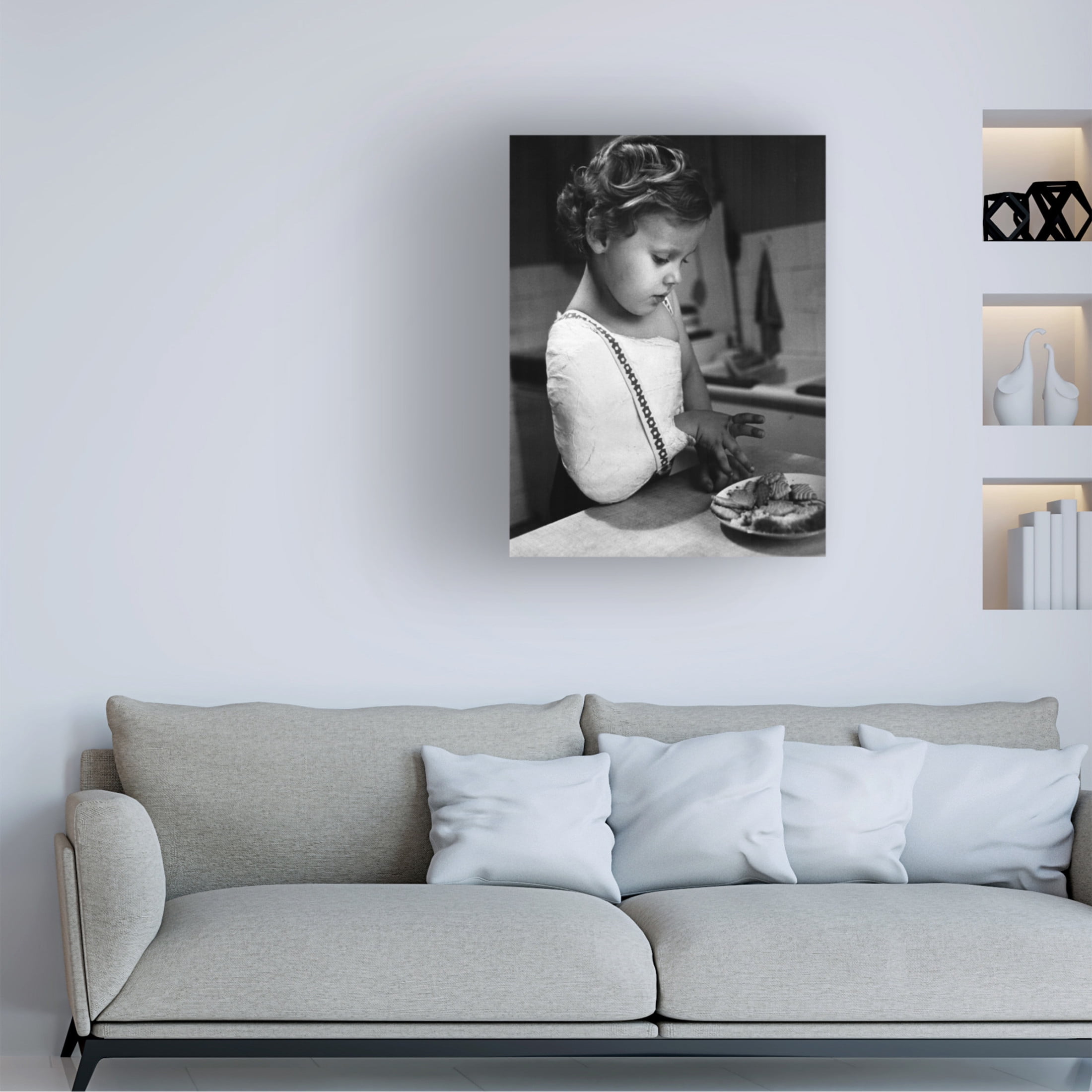 Canvas Wall Art - Jacek Stefan 'Glutton' Wall Art for Living Room, Bedroom, or Office D?cor by Trademark Fine Art - 35 x 47 Inches