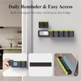 thumbnail image 2 of Weekly Pill Organizer Magnetic Removable Pill Box Day Time a Day Large Pill Case Travel Week Once Daily Medication Dispenser Medicine Container Holder for Supplement Vitamin Blac, 2 of 6