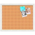 thumbnail image 2 of PinPix 19x15 Custom Cork Bulletin Board Red - Orange Diamond Poster Board Has a Fabric Style Canvas Finish, Framed in Red - Orange Diamond, by ArtToFrames (PinPix-331), 2 of 6