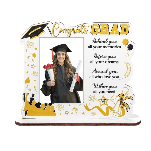 Graduation Keepsake Photo Elegant Desktop Display For Commencement Memories And Academic Achievements