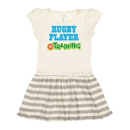 

Inktastic Rugby Player in training Gift Toddler Girl Dress