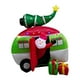 thumbnail image 3 of Papá Noel en Navidad,Decoración navideña inflable para exteriores: Papá Noel,Luces LED integradas para jardín,césped navideño,Porche trasero iluminado para decoración navideña, 3 of 8