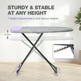 thumbnail image 5 of KK KINGRACK Ironing Board, Iron Board Full Size with Hanger & Rotating Nonslip Feet, 7 Level Height Adjustable, 43x13 in, Gray, 5 of 9