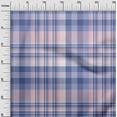 thumbnail image 3 of oneOone Georgette Viscose Bluish Violet Fabric Plaid Dress Material Fabric Print Fabric By The Yard 42 Inch Wide, 3 of 4