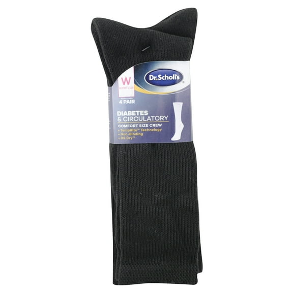 Dr. Scholl's Women's Diabetes and Circulatory Crew Socks, 4pk