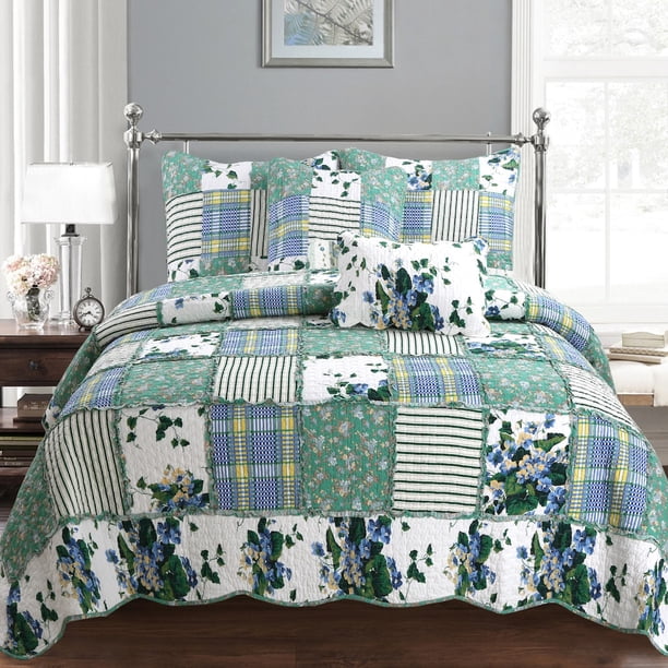 Cozy Line Home Fashions Inc Wakefield Country Floral Patchwork Cotton