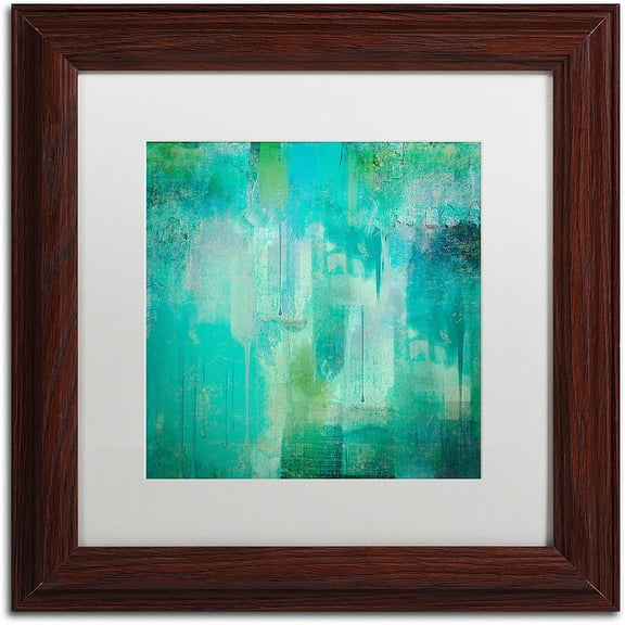 Color Bakery 'Aqua Circumstance' Matted Framed Art