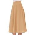 thumbnail image 5 of Women's Casual High Waist A-Line Midi Skirt for Work and Everyday Wear, 5 of 6