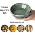 thumbnail image 5 of Ceramic Cereal Bowls Set of 6, 24 oz  Stoneware Bowls for Cereal Soup Salad Bread, Stylish Kitchen Bowls for Meal, Dishwasher & Microwave Safe-Jade Green, 5 of 6