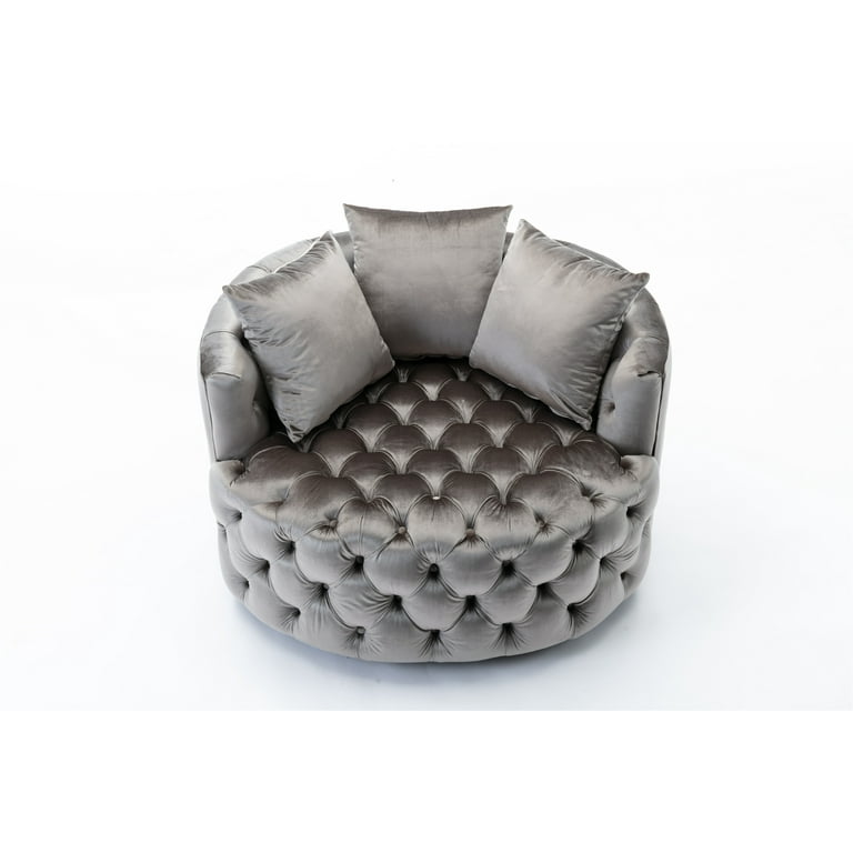 Aticus swivel online barrel chair