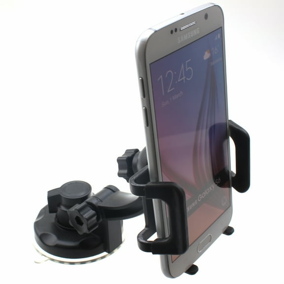 Windshield Car Mount for Jitterbug Smart3 Phone - Holder Glass Cradle Rotating Dock Y3V Compatible With Lively Jitterbug Smart 3 Model