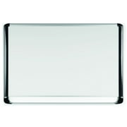 MasterVision MVI Magnetic Porcelain Dry-Erase Board, 36" X 48", Aluminum & Black Frame