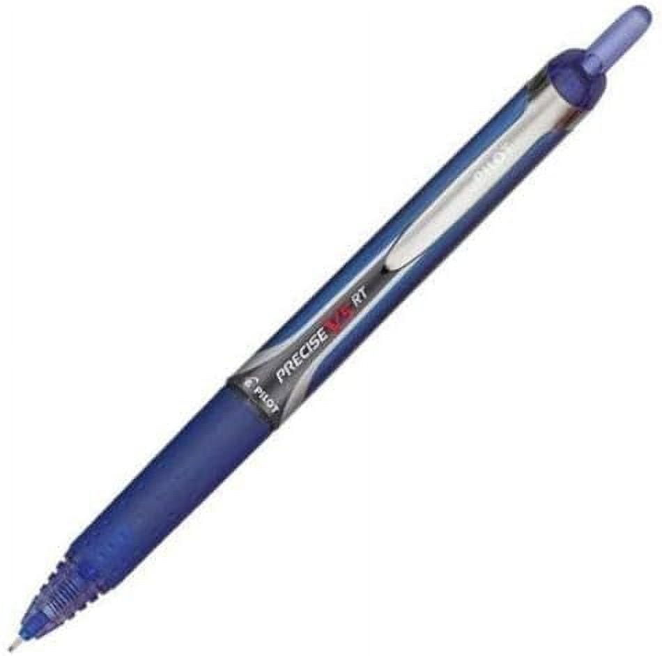 Pilot Precise V5 RT Retractable Rolling Ball Pens, Extra Fine Point (12-Pack, Black/Blue)