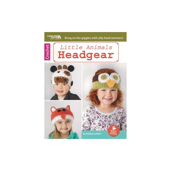 Leisure Arts Crochet Little Animals Headgear Crochet Book