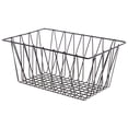 thumbnail image 2 of HUBERT Metal Storage Basket Rectangular Espresso - 18"L x 12"W x 8"H, 2 of 3