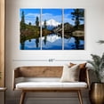 thumbnail image 3 of Elephant Stock Mount Shasta Heart Lake Wall Art - Horizontal Multi Panel Canvas - Living Room Wall Decor - Nature Multi Panel - Blue And Green Decor - 50" x 32", 3 of 8