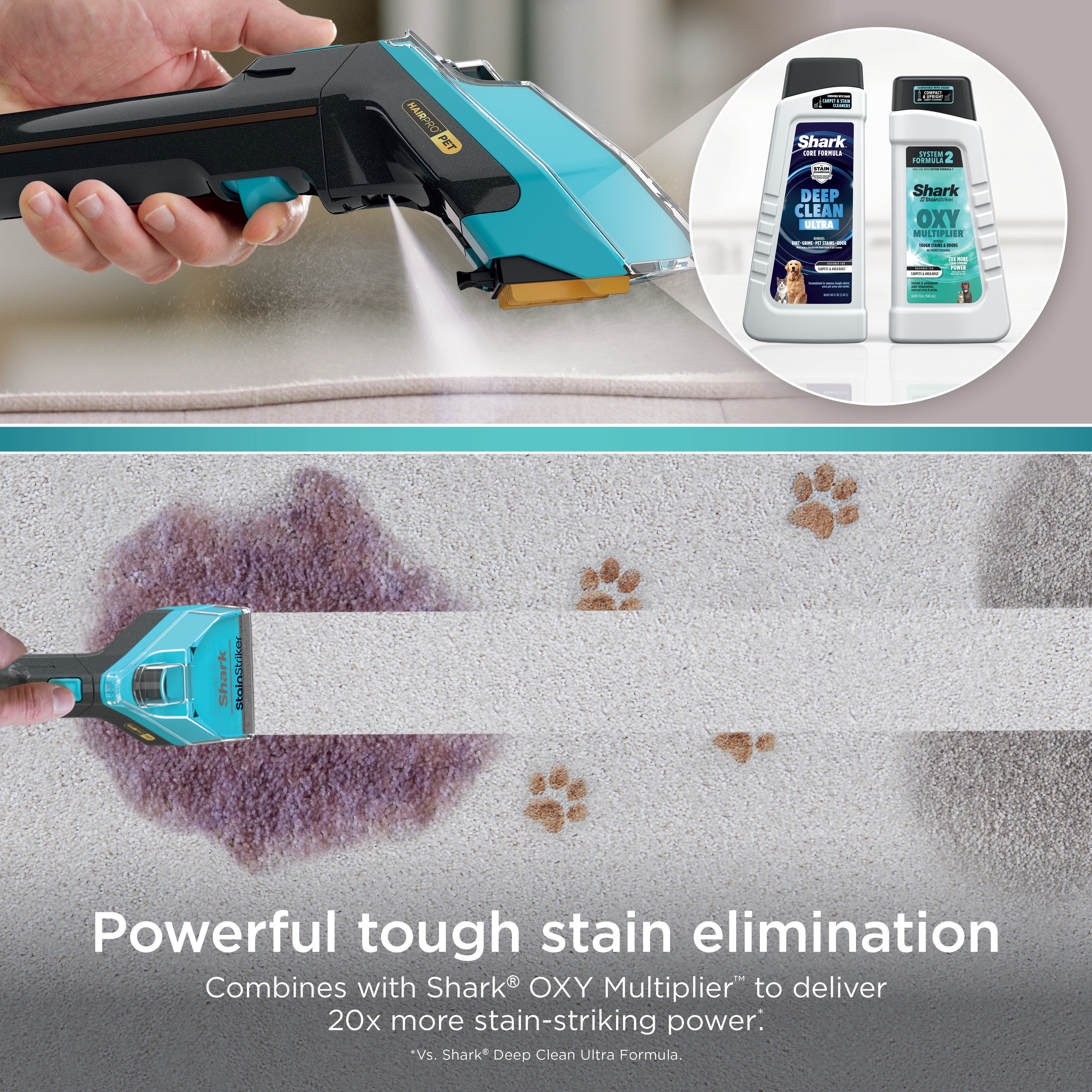 Shark Deep Clean Ultra Formula with Stain Guardian, 48 oz, EXCMU48
