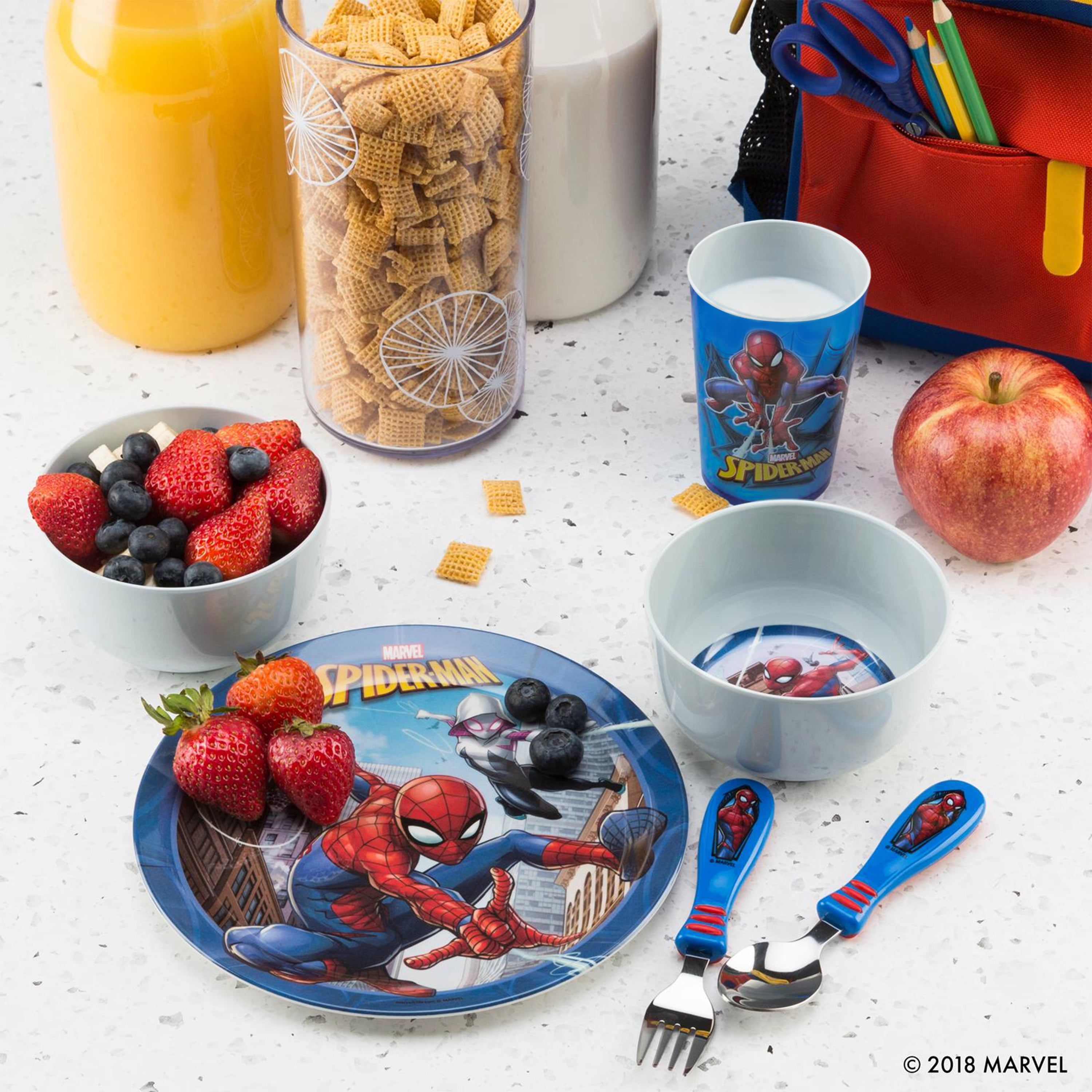 Amazon.com | Zak Designs 5-Piece Dinnerware Set, Disney