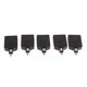 thumbnail image 2 of 5 Piezas shamjiam RCA Negro A 2RCA Splitter Adaptador De Vídeo Enchufe de cable de audio, 2 of 9